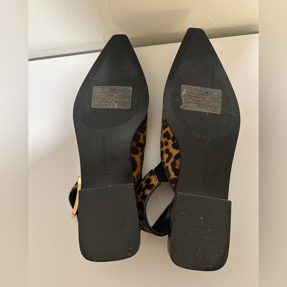 🐆Steve Madden Calf Hair Leopard Print Slingback Flats - Picture 8 of 9